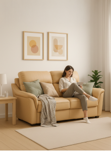 Divano 332 Two-Seater Pet-Friendly Fabric Sofa Bed 