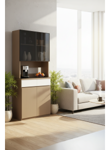 薰衣草間白色廳櫃