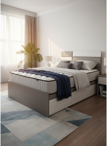 LVWH夾板系列--36"木屏三櫃桶床架 